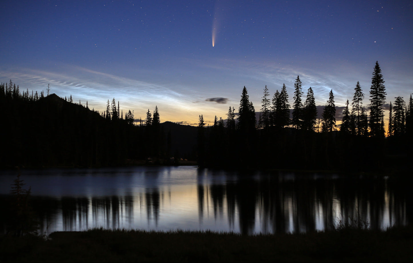 Neowise over Bridal Lake