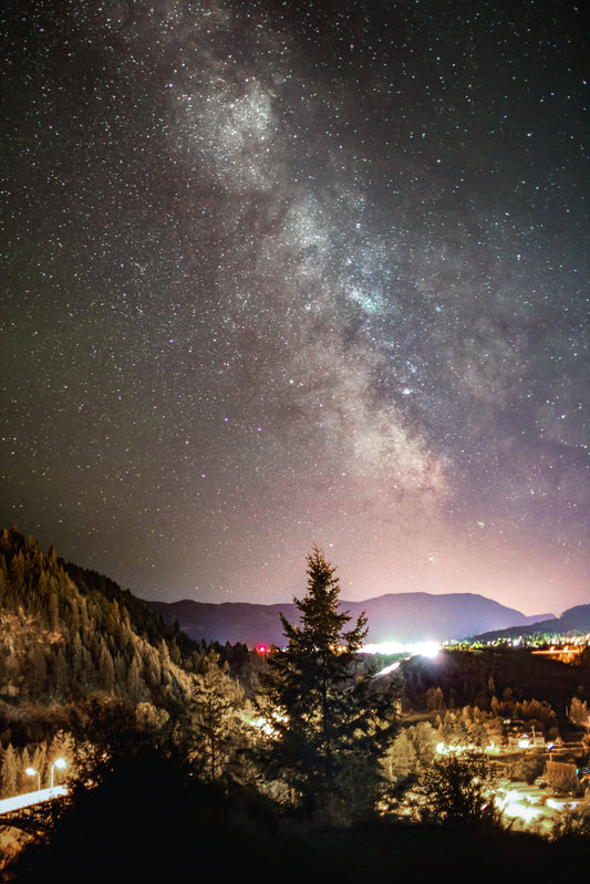 Milky Way Galaxy over City of Castlegar