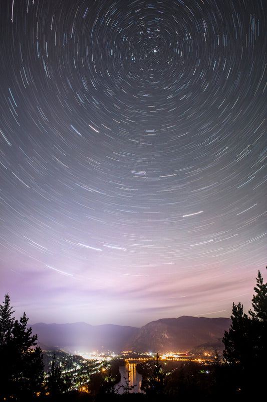 Star Trails over Castlegar