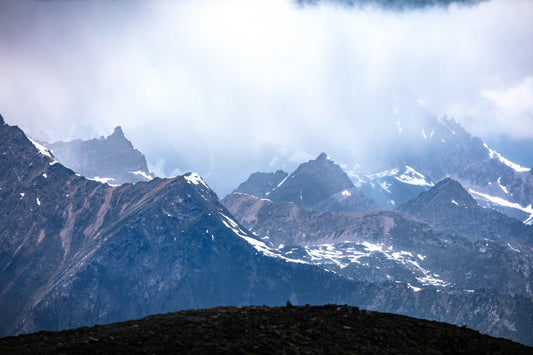 Wells Gray Mountain Range from Mount Canoe Summit in the Monashees