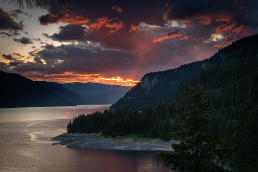 Arrow Lake Spring Sunset