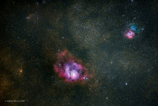 Lagoon and triffid Nebula