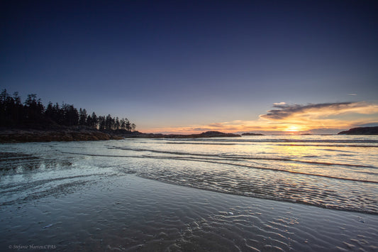 Sunset Long Beach, Vancouver Island BC